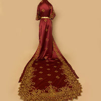 Laila Maroon Bridal Dirac(Ready to be shipped)