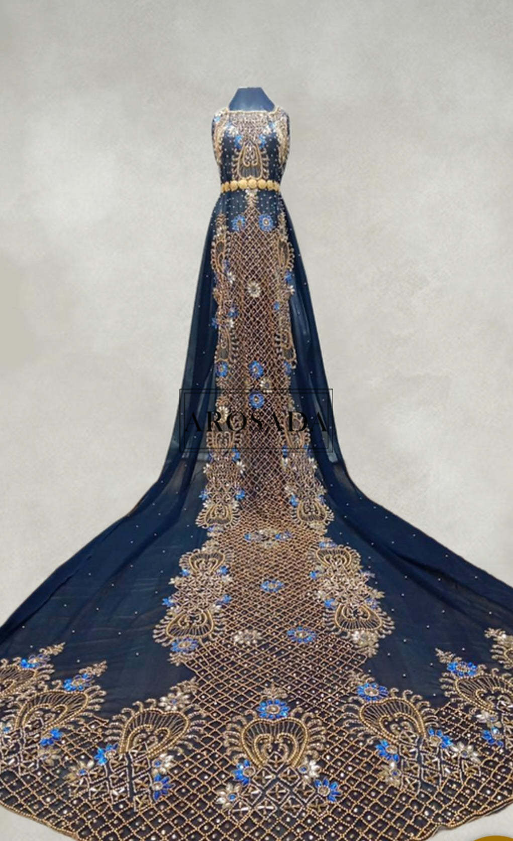 PRE-ORDER Idman Irresistible (Navy Bleu)-Chiffon Bridal Dirac