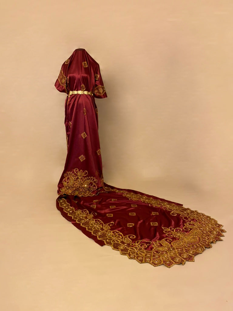 Laila Maroon Bridal Dirac(Ready to be shipped)