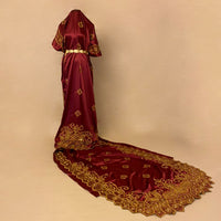 Laila Maroon Bridal Dirac(Ready to be shipped)