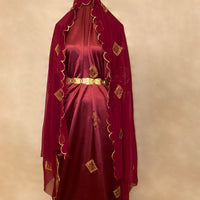 Laila Maroon Bridal Dirac(Ready to be shipped)