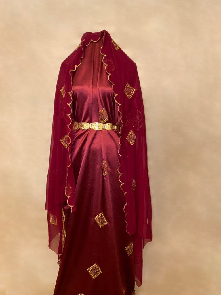 Laila Maroon Bridal Dirac(Ready to be shipped)