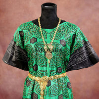 Green Shaash Set with Stones