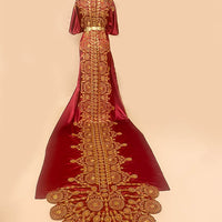 Nora Burgundy Satin Bridal Dirac