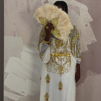 PRE-ORDER Sapphire (White and Gold)-Chiffon Bridal Dirac