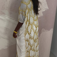 PRE-ORDER Glorius Habon (White and Gold)-Chiffon Bridal Dirac